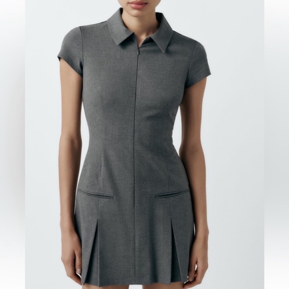 Zara plated dress - Picture 1 of 6